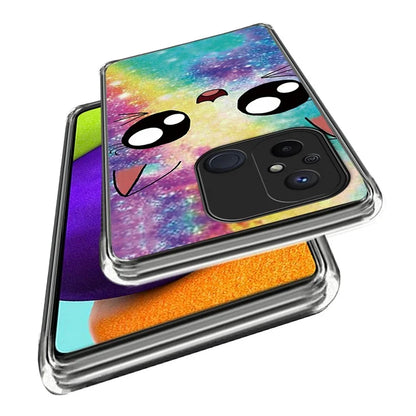 For Xiaomi Redmi 12C 4G Pattern Case Soft TPU Anti-Scratch Phone Cover