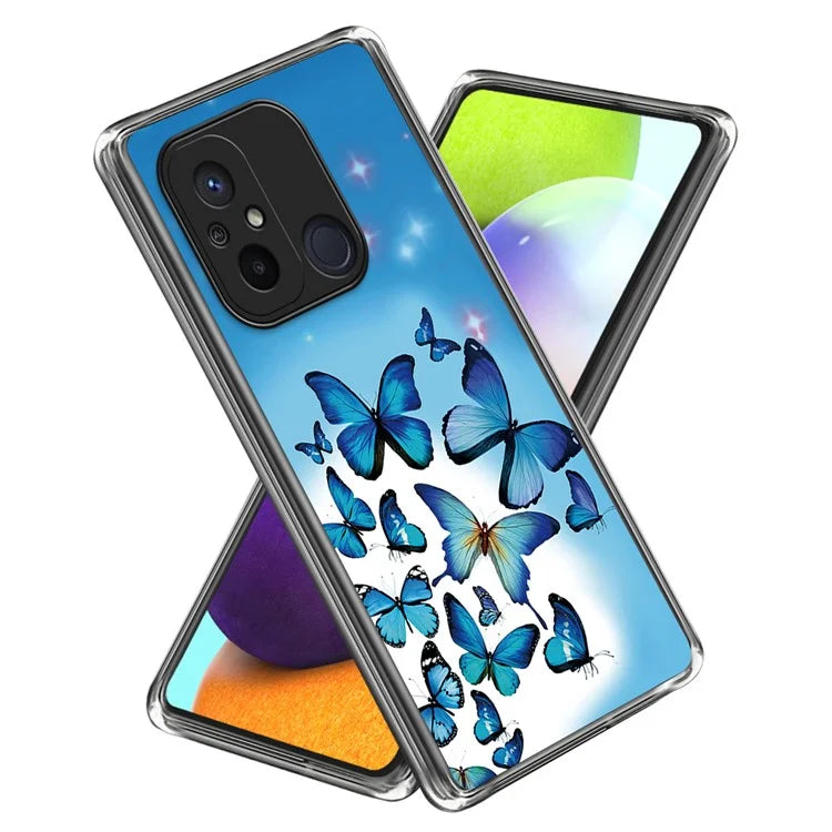 For Xiaomi Redmi 12C 4G Pattern Case Soft TPU Anti-Scratch Phone Cover