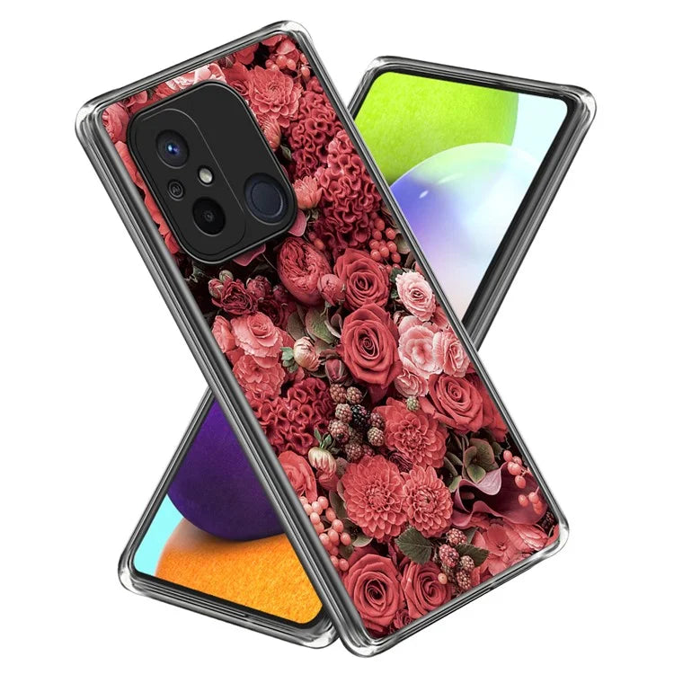 For Xiaomi Redmi 12C 4G Pattern Case Soft TPU Anti-Scratch Phone Cover