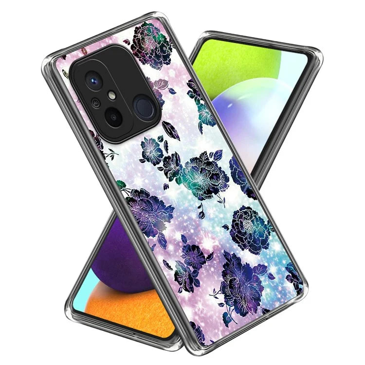 For Xiaomi Redmi 12C 4G Pattern Case Soft TPU Anti-Scratch Phone Cover