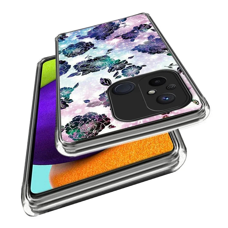 For Xiaomi Redmi 12C 4G Pattern Case Soft TPU Anti-Scratch Phone Cover