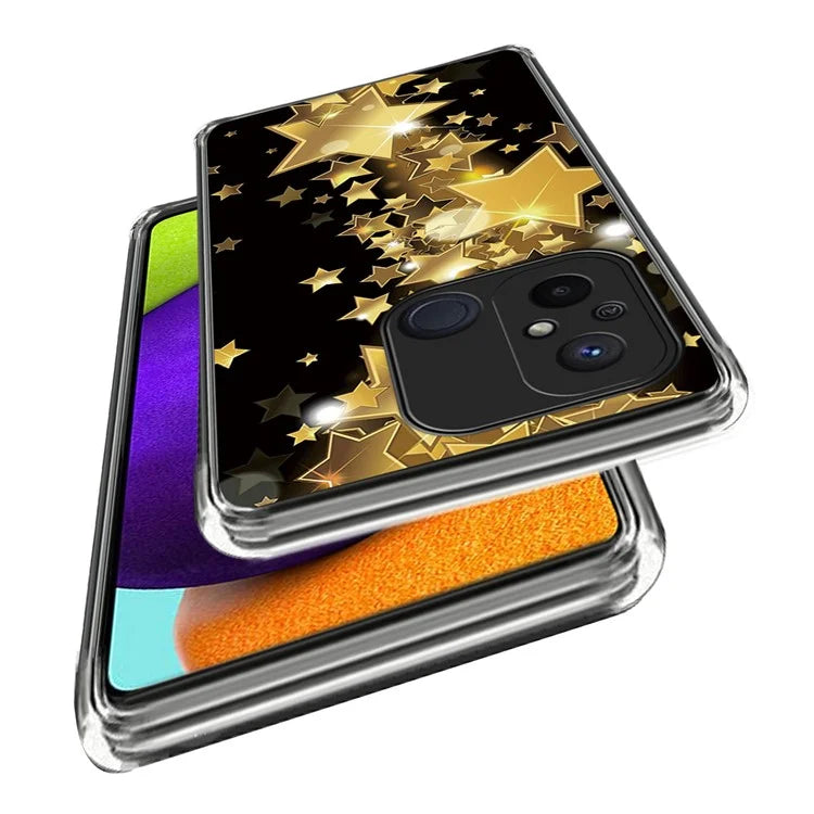 For Xiaomi Redmi 12C 4G Pattern Case Soft TPU Anti-Scratch Phone Cover