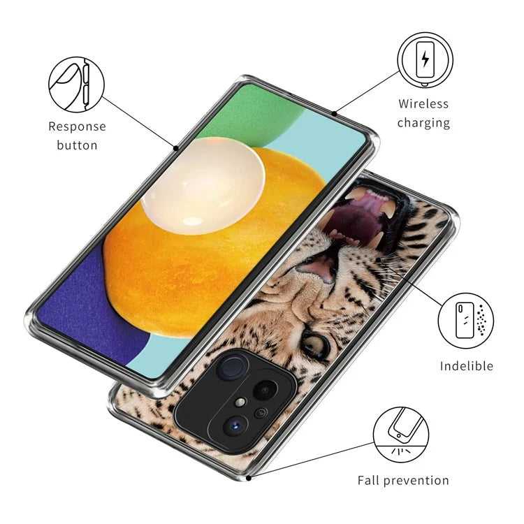 For Xiaomi Redmi 12C 4G Pattern Case Soft TPU Anti-Scratch Phone Cover