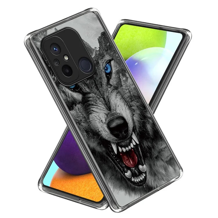 For Xiaomi Redmi 12C 4G Pattern Case Soft TPU Anti-Scratch Phone Cover