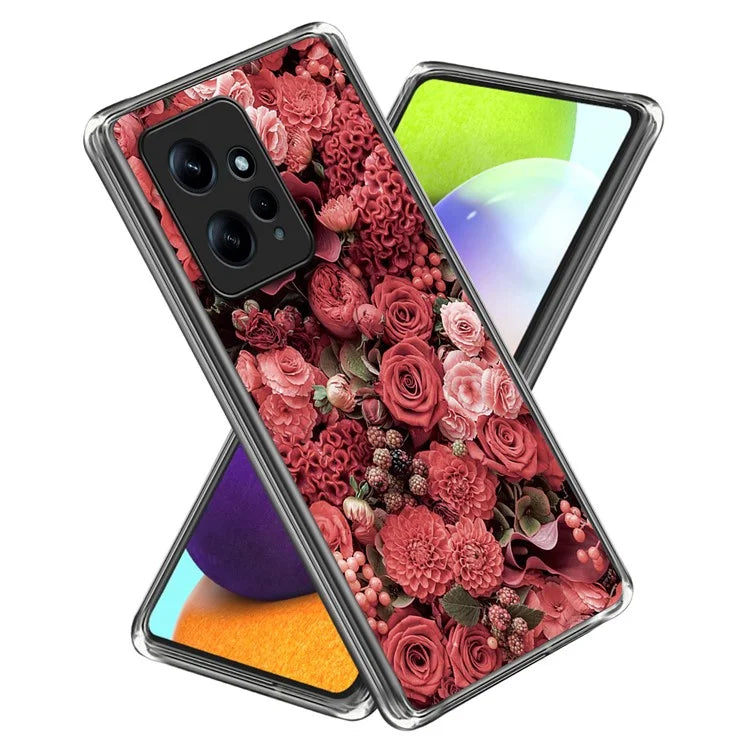 For Xiaomi Redmi Note 12 4G Phone Case Pattern Printed Design Soft TPU Back Cover