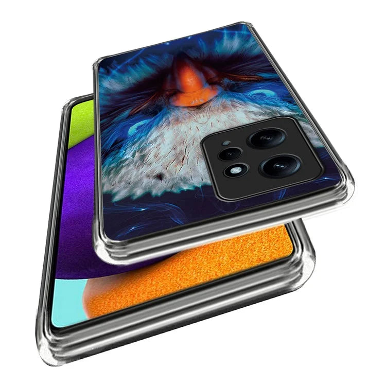 For Xiaomi Redmi Note 12 4G Phone Case Pattern Printed Design Soft TPU Back Cover