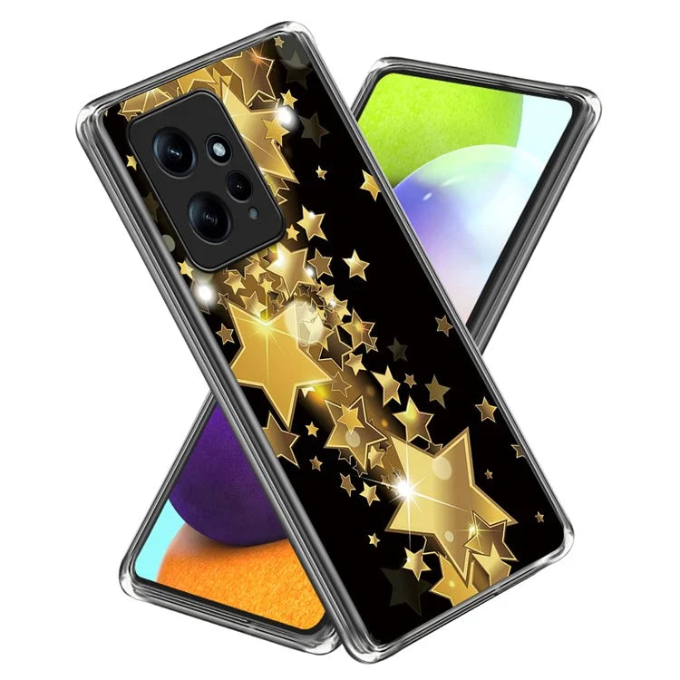For Xiaomi Redmi Note 12 4G Phone Case Pattern Printed Design Soft TPU Back Cover