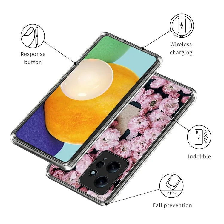 For Xiaomi Redmi Note 12 4G Phone Case Pattern Printed Design Soft TPU Back Cover