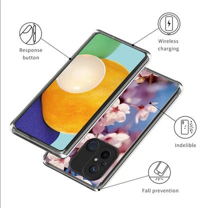 For Xiaomi Redmi 12C 4G Pattern IMD Phone Case Shockproof Protective TPU Back Cover