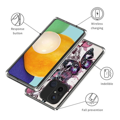For Xiaomi Redmi 12C 4G Pattern IMD Phone Case Shockproof Protective TPU Back Cover