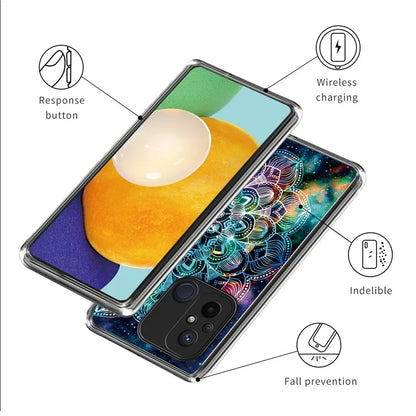 For Xiaomi Redmi 12C 4G Pattern IMD Phone Case Shockproof Protective TPU Back Cover