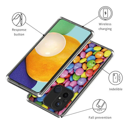 For Xiaomi Redmi 12C 4G Pattern IMD Phone Case Shockproof Protective TPU Back Cover
