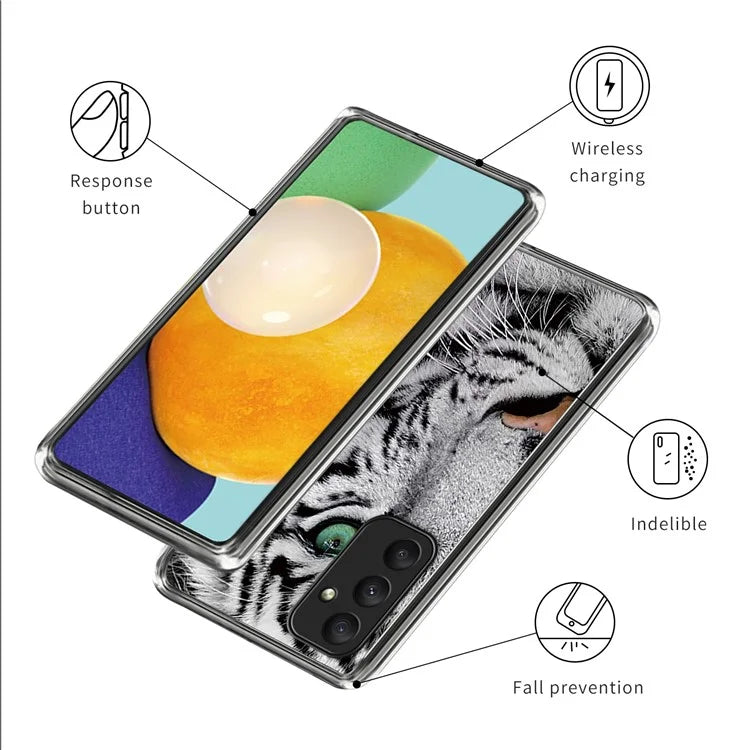 For Samsung Galaxy A05s 4G TPU Phone Case with Pattern Printing Design Slim Cover Head