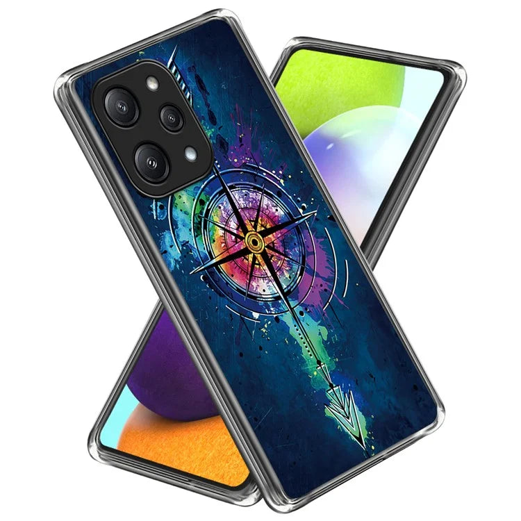 For Xiaomi Redmi 12 5G (Global) Phone Case Pattern Design Flexible TPU Shockproof Shell