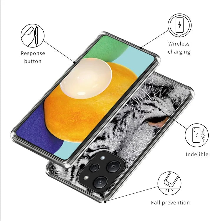 For Xiaomi Redmi 12 5G (Global) Phone Case Pattern Design Flexible TPU Shockproof Shell Head
