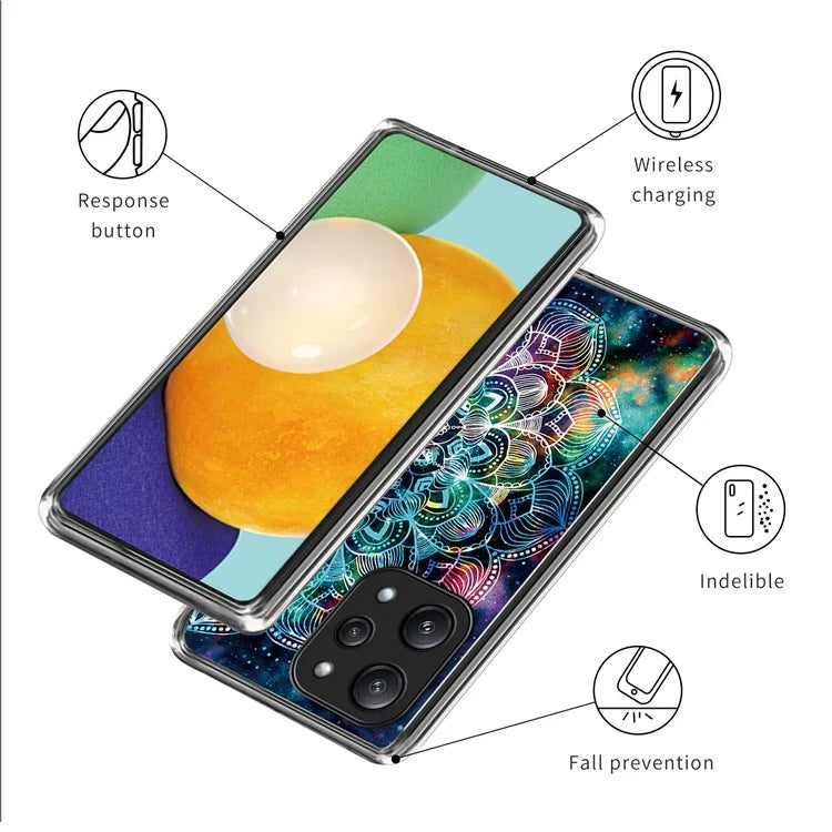 For Xiaomi Redmi 12 5G (Global) Phone Case Pattern Design Flexible TPU Shockproof Shell