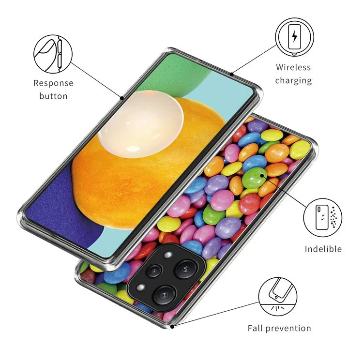 For Xiaomi Redmi 12 5G (Global) Phone Case Pattern Design Flexible TPU Shockproof Shell