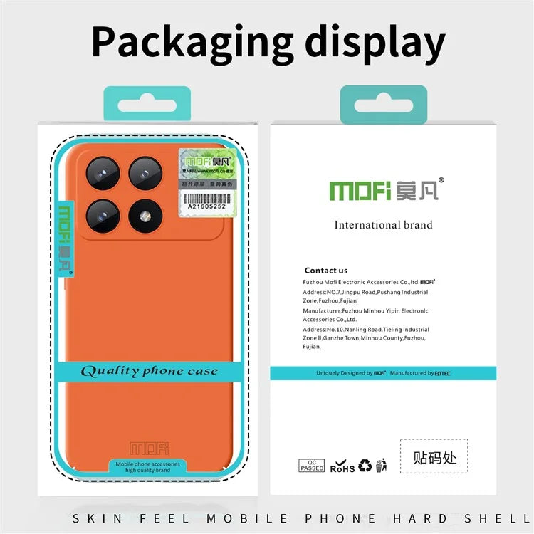 MOFI JK Qin Series For Xiaomi Redmi K70E 5G / Poco X6 Pro 5G Phone Case TPU+Acrylic Skin-Touch Cover