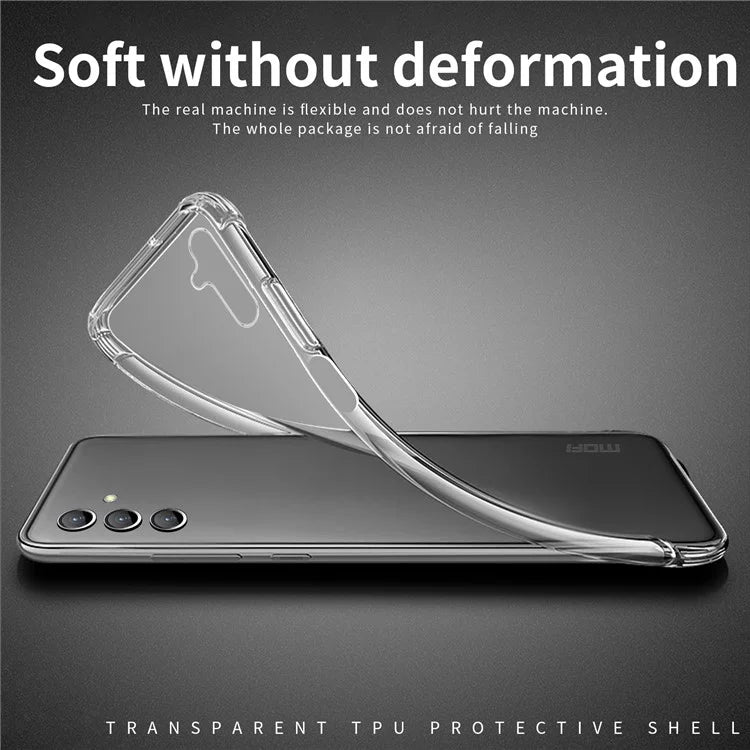 MOFI For Samsung Galaxy A55 5G Soft TPU Case Soft Phone Cover HD Transparent Shell