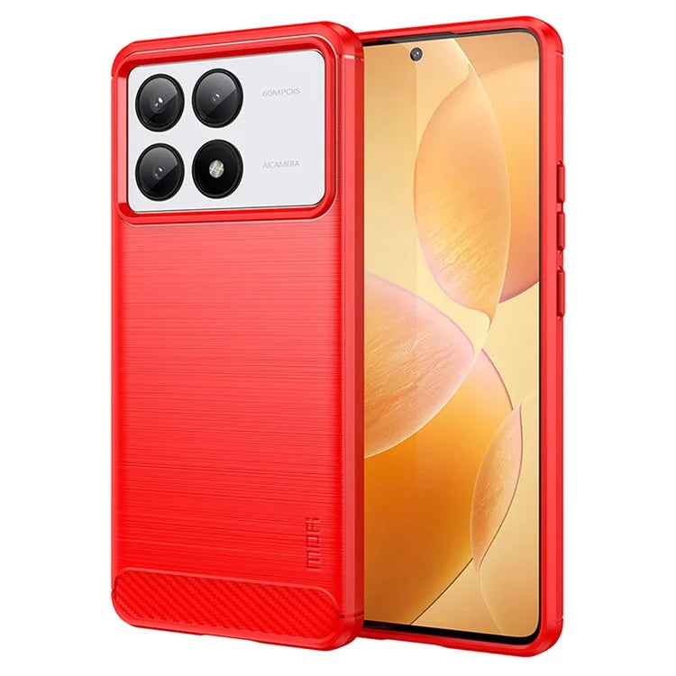 MOFI JK TPU Series-1 For Xiaomi Redmi K70E 5G / Poco X6 Pro 5G Phone Cover Brushed Design TPU Phone Case