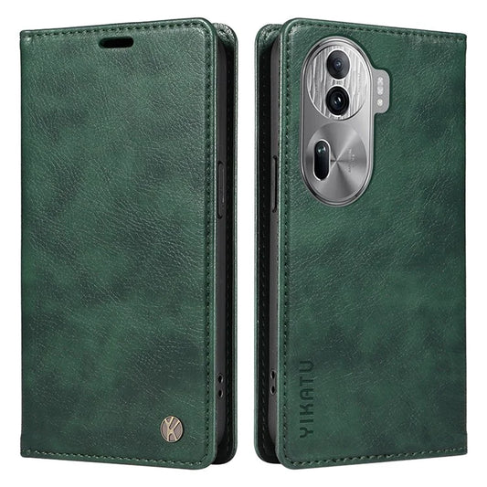 YIKATU YK-006 For Oppo Reno11 Pro 5G (Global) Case Magnetic Auto Closing PU Leather Wallet Phone Cover