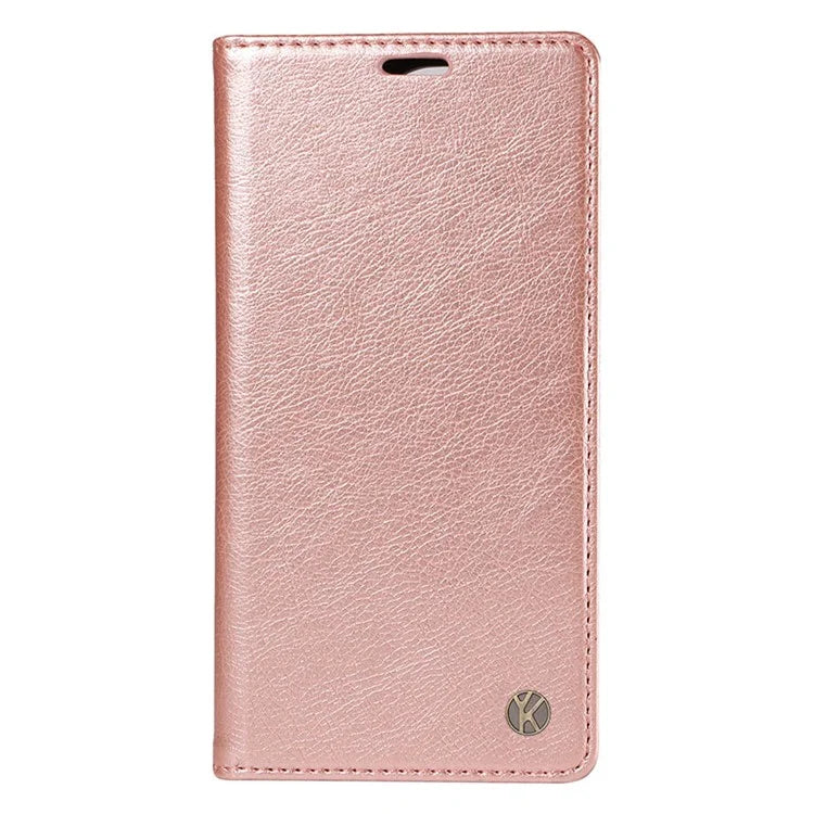 YIKATU YK-006 For vivo Y17s 4G Cell Phone Case PU Leather+TPU Litchi Texture Anti-drop Wallet Cover
