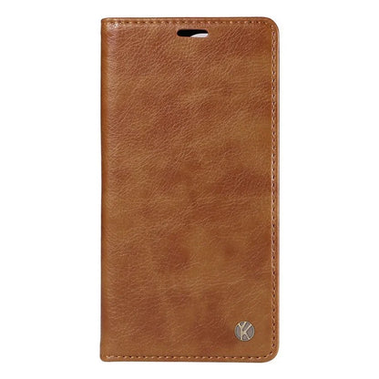 YIKATU YK-006 For vivo Y17s 4G Cell Phone Case PU Leather+TPU Litchi Texture Anti-drop Wallet Cover