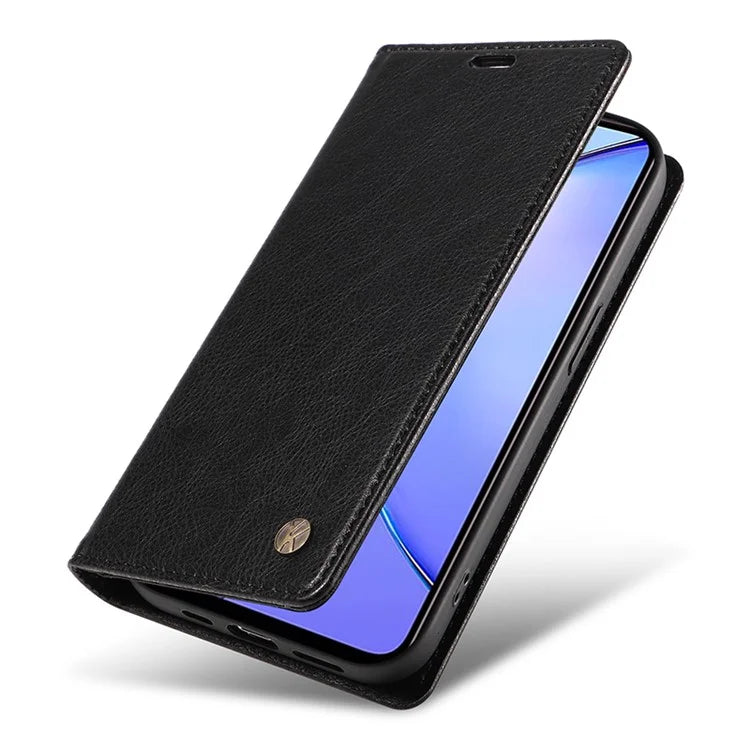 YIKATU YK-006 For vivo Y17s 4G Cell Phone Case PU Leather+TPU Litchi Texture Anti-drop Wallet Cover