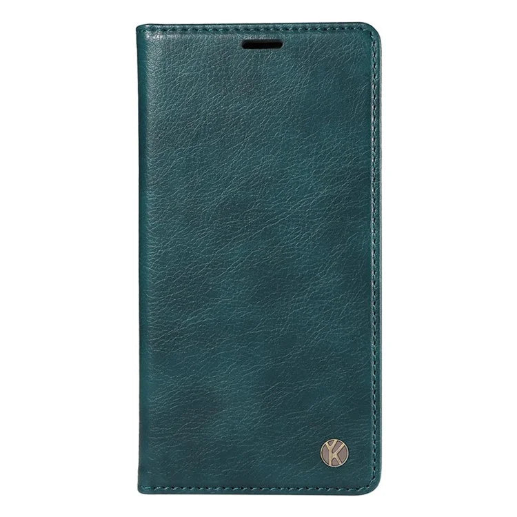 YIKATU YK-006 For vivo Y17s 4G Cell Phone Case PU Leather+TPU Litchi Texture Anti-drop Wallet Cover