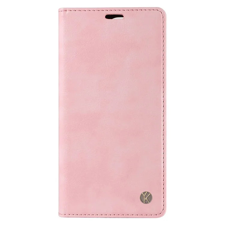 YIKATU YK-006 For vivo Y17s 4G Cell Phone Case PU Leather+TPU Litchi Texture Anti-drop Wallet Cover