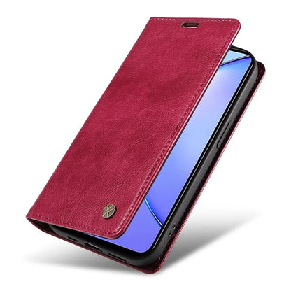 YIKATU YK-006 For vivo Y17s 4G Cell Phone Case PU Leather+TPU Litchi Texture Anti-drop Wallet Cover