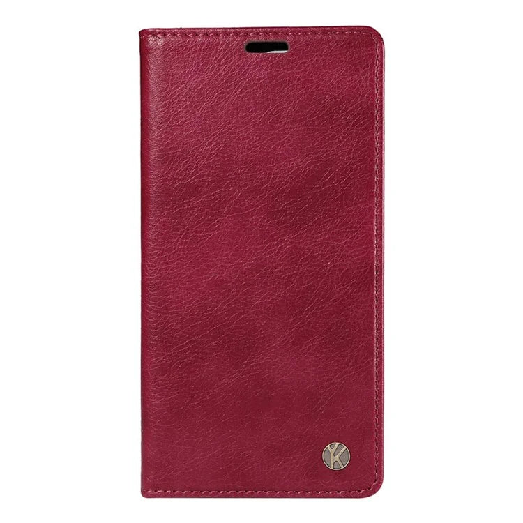YIKATU YK-006 For vivo Y17s 4G Cell Phone Case PU Leather+TPU Litchi Texture Anti-drop Wallet Cover