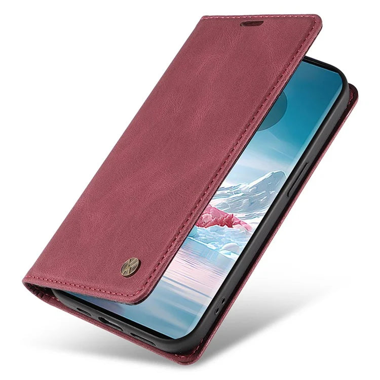 YIKATU YK-004 For Motorola Edge 40 Neo 5G Magnetic Case Skin-touch Leather Stand Wallet Phone Cover