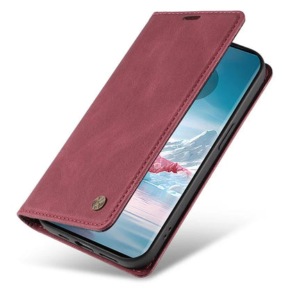 YIKATU YK-004 For Motorola Edge 40 Neo 5G Magnetic Case Skin-touch Leather Stand Wallet Phone Cover