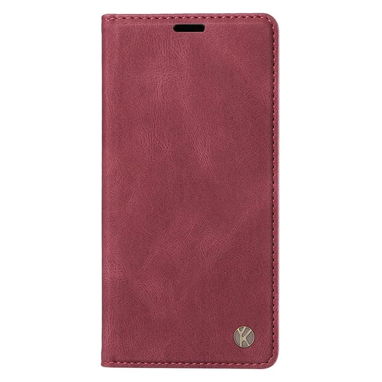 YIKATU YK-004 For Motorola Edge 40 Neo 5G Magnetic Case Skin-touch Leather Stand Wallet Phone Cover