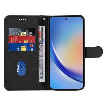 For Samsung Galaxy A35 5G Leather Case Imprinted Line Phone Wallet Cover