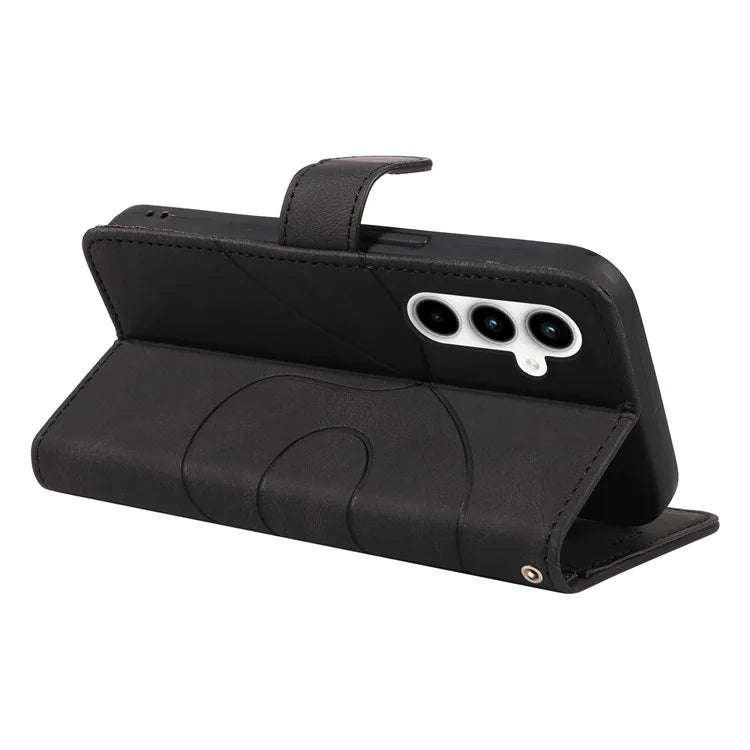 For Samsung Galaxy A35 5G Leather Case Imprinted Line Phone Wallet Cover