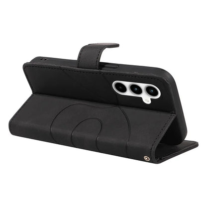 For Samsung Galaxy A35 5G Leather Case Imprinted Line Phone Wallet Cover