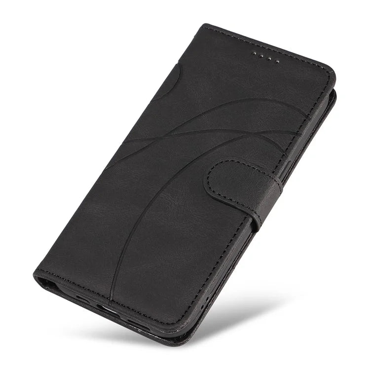 For Samsung Galaxy A35 5G Leather Case Imprinted Line Phone Wallet Cover