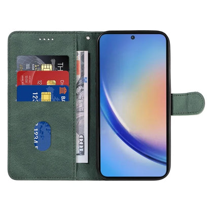 For Samsung Galaxy A35 5G Leather Case Imprinted Line Phone Wallet Cover