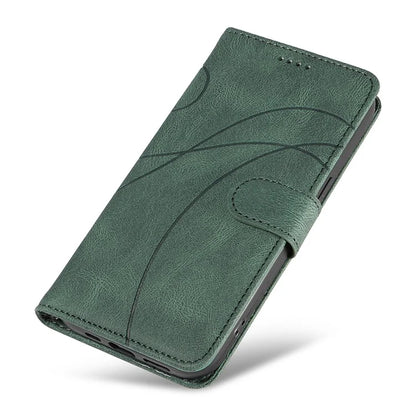 For Samsung Galaxy A35 5G Leather Case Imprinted Line Phone Wallet Cover