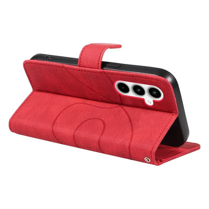 For Samsung Galaxy A35 5G Leather Case Imprinted Line Phone Wallet Cover