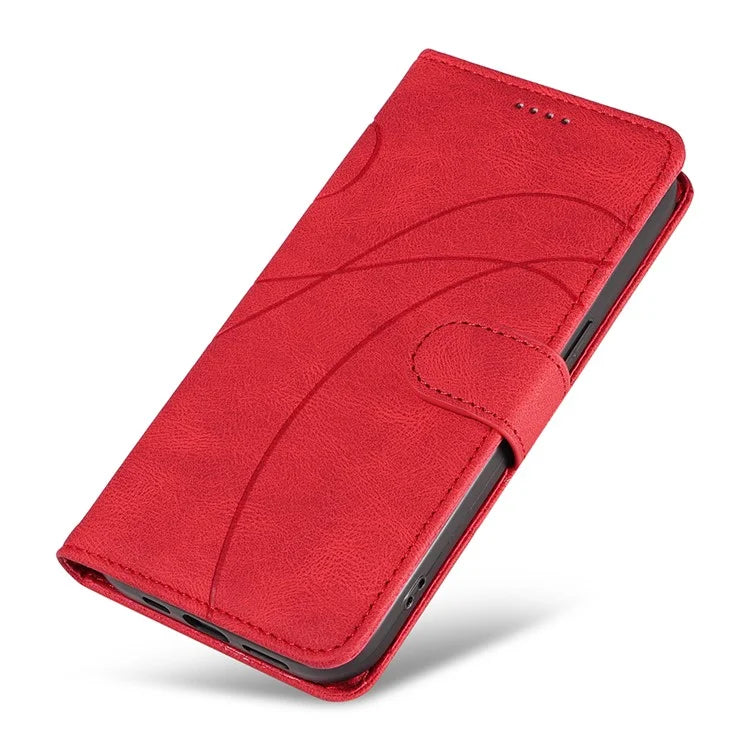 For Samsung Galaxy A35 5G Leather Case Imprinted Line Phone Wallet Cover