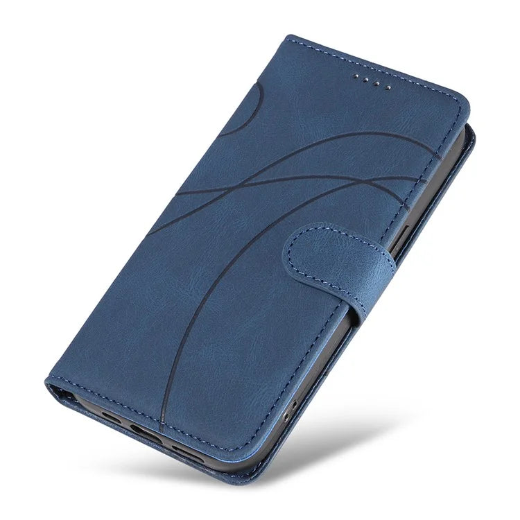 For Samsung Galaxy A35 5G Leather Case Imprinted Line Phone Wallet Cover
