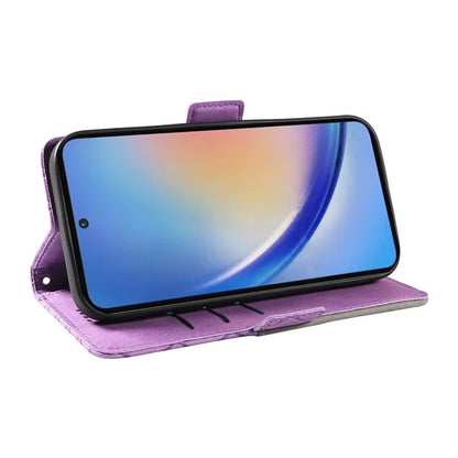 For Samsung Galaxy A35 5G Wallet Case Imprinted PU Leather Protective Cover