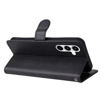 KT Leather Series-2 for Samsung Galaxy A35 5G Magnetic Case Solid Color Cover with Wrist Strap
