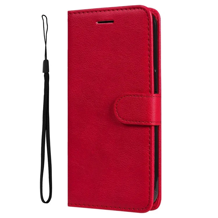 KT Leather Series-2 for Samsung Galaxy A35 5G Magnetic Case Solid Color Cover with Wrist Strap