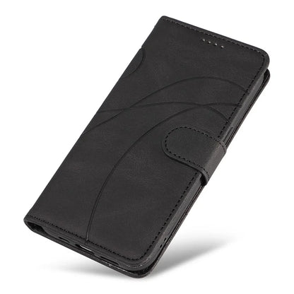 For Samsung Galaxy A55 5G Case Imprinted Line Stand Card Holder Phone Cover