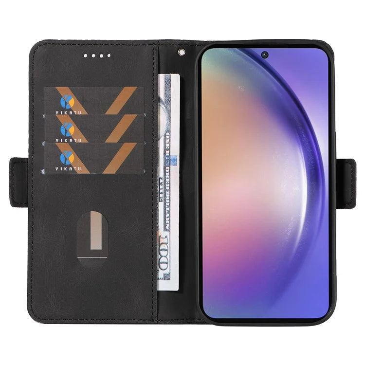 For Samsung Galaxy A55 5G Case Imprinted Leather Card Holder Phone Protector