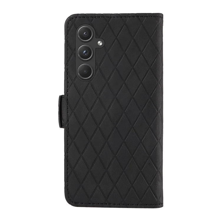 For Samsung Galaxy A55 5G Case Imprinted Leather Card Holder Phone Protector